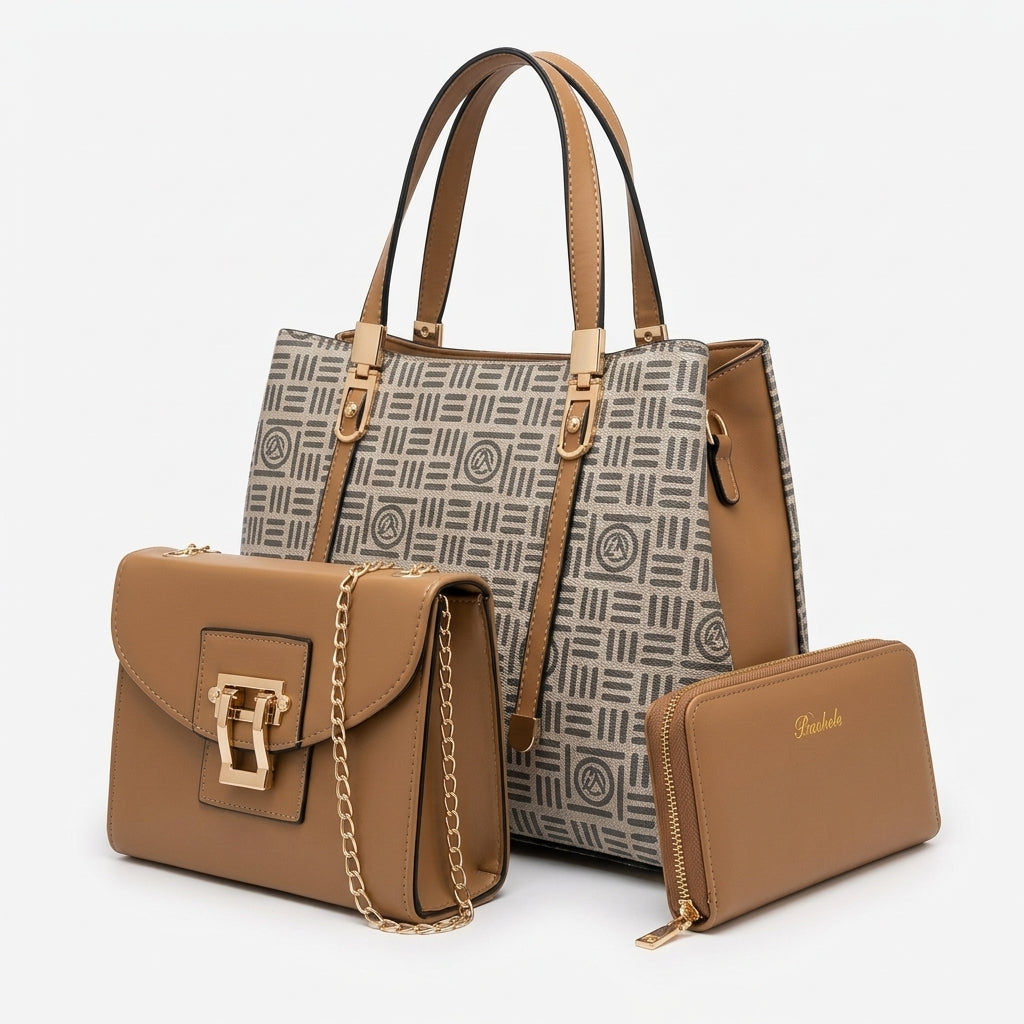 Cartera Bashele X 03 Pzas LJ020 para Mujer