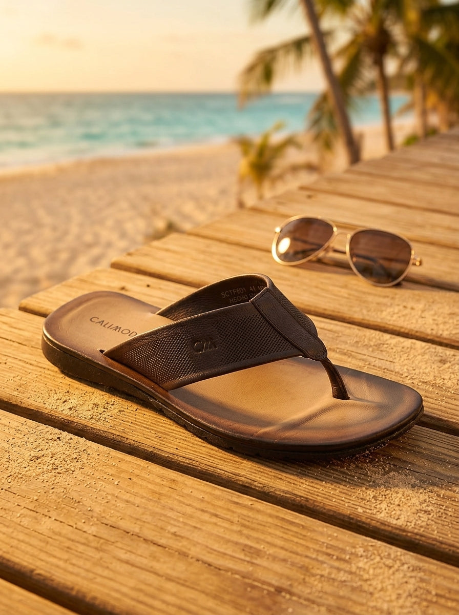 Sandalias de Cuero Calimod CTF001 para Hombre