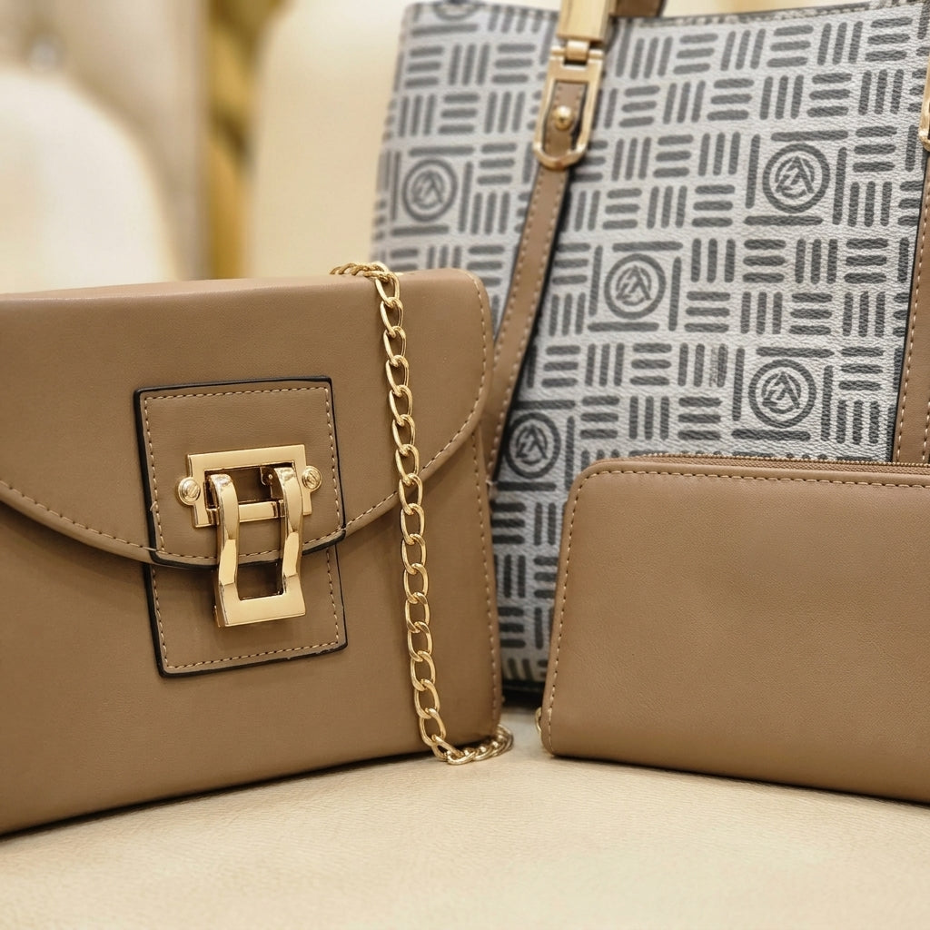 Cartera Bashele X 03 Pzas LJ020 para Mujer