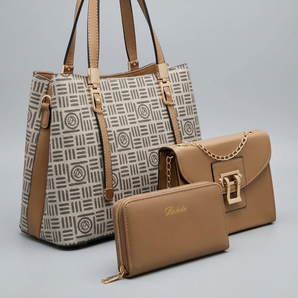 Cartera Bashele X 03 Pzas LJ020 para Mujer