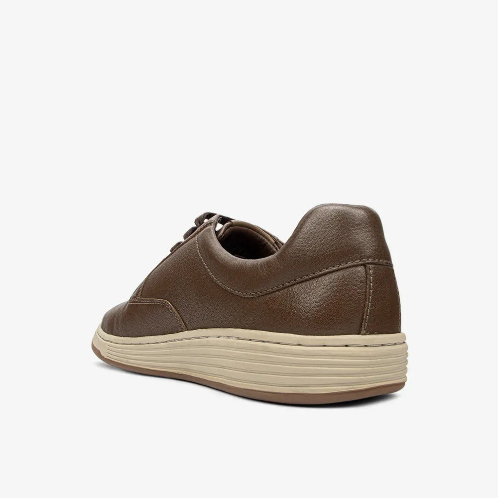 Zapatillas Casuales de Cuero para Hombre Calimod 1UIQ001 Tan