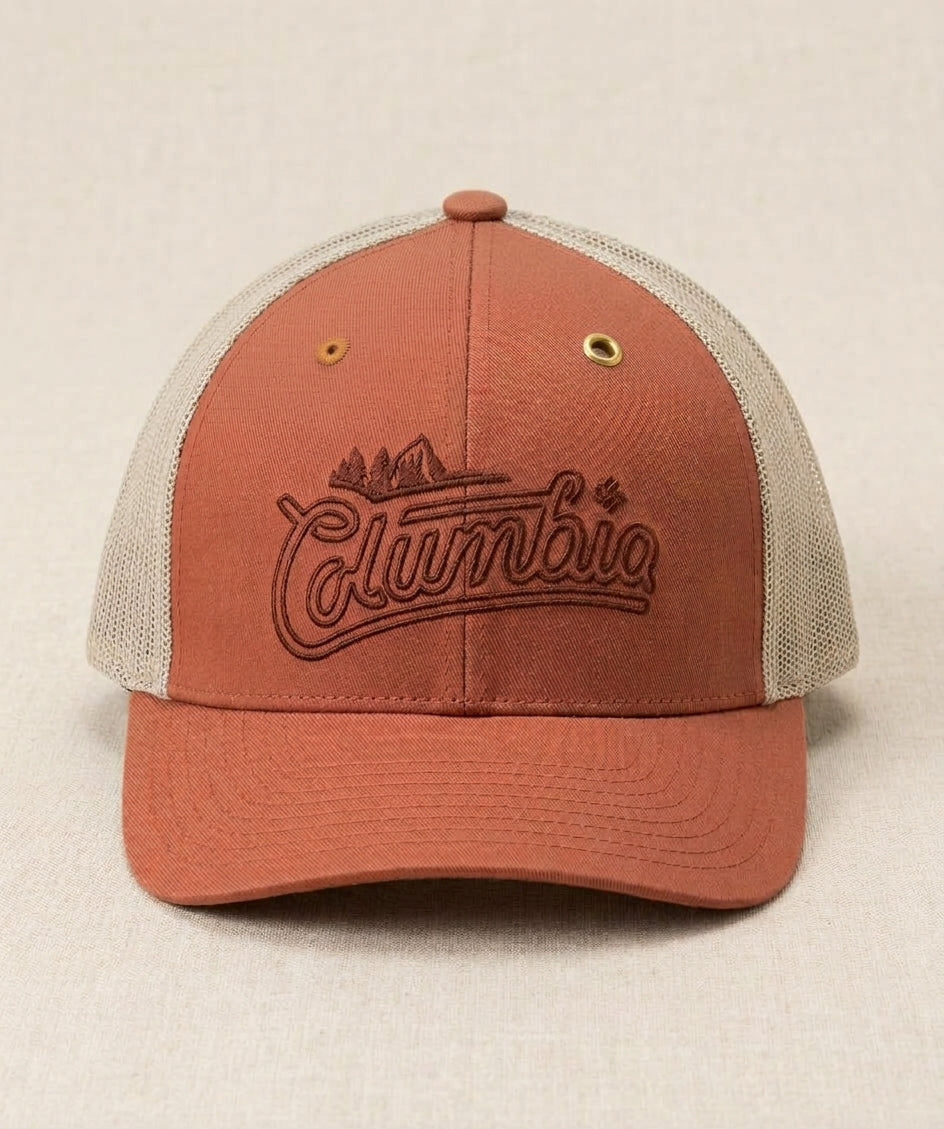 Gorra Trucker Columbia Mesh – Ajustable y Transpirable
